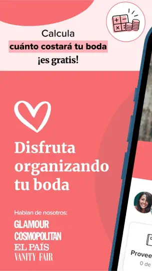 Captura de pantalla de Bodas.net en iPhone 1