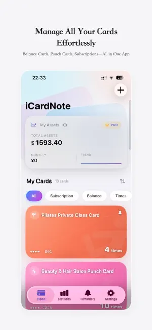 iCardNote screenshot 1