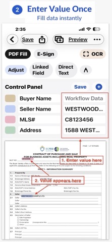 AutoFill PDF & eSign iPhone screenshot