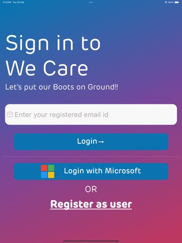 WeCare Adani iPad screenshot