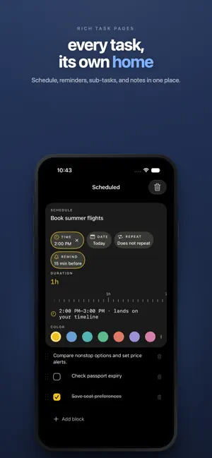 Flux: Daily Planner & Tasks screenshot 4