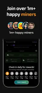 Bitcoin Mining: Crypto Miner screenshot #3 for iPhone