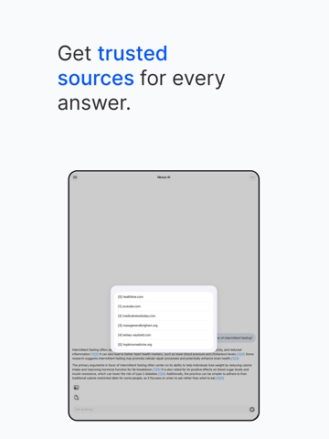 Nexus AI Chat Assistant iPad screenshot