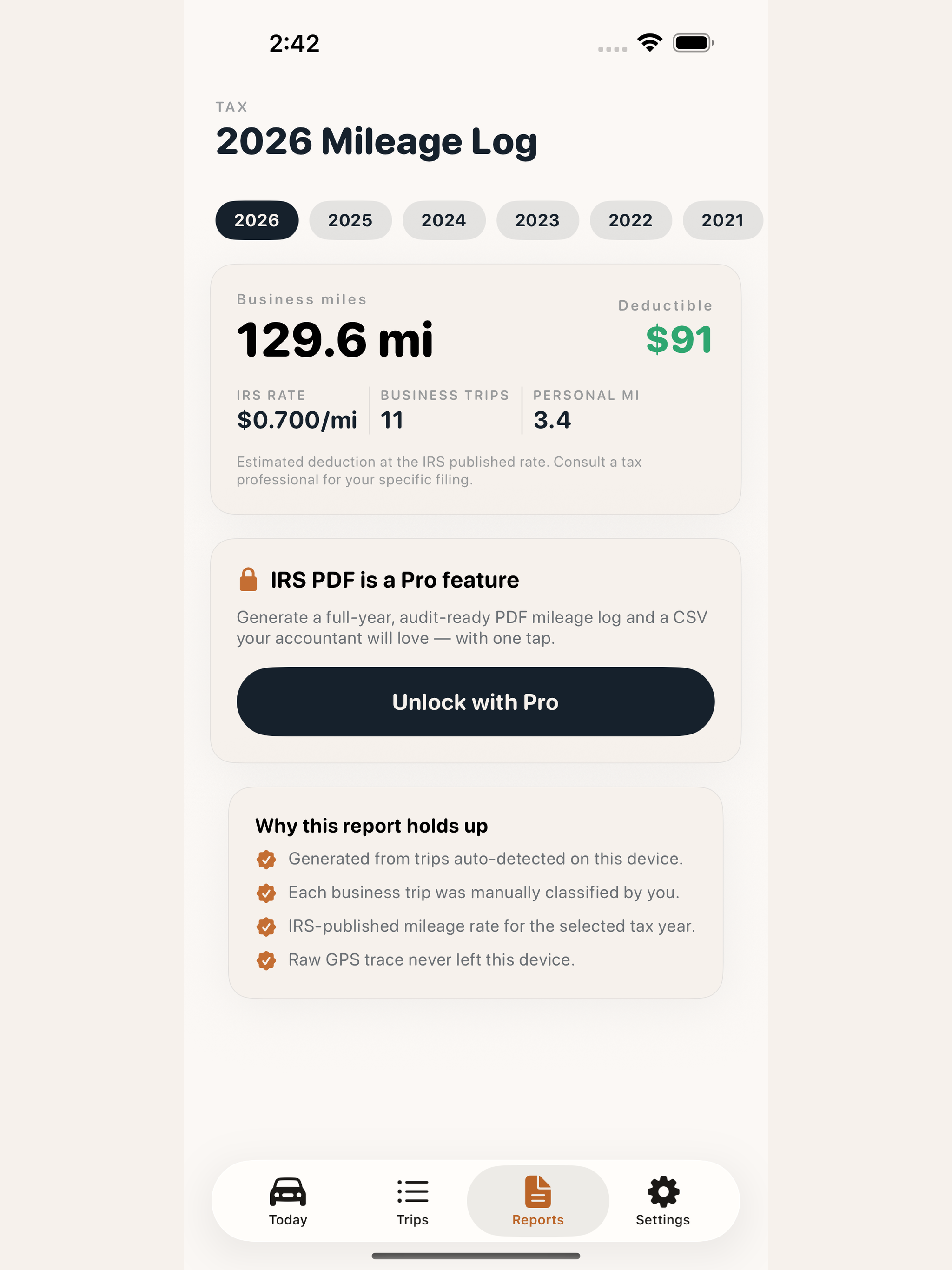 Miles: Tax Mileage Tracker