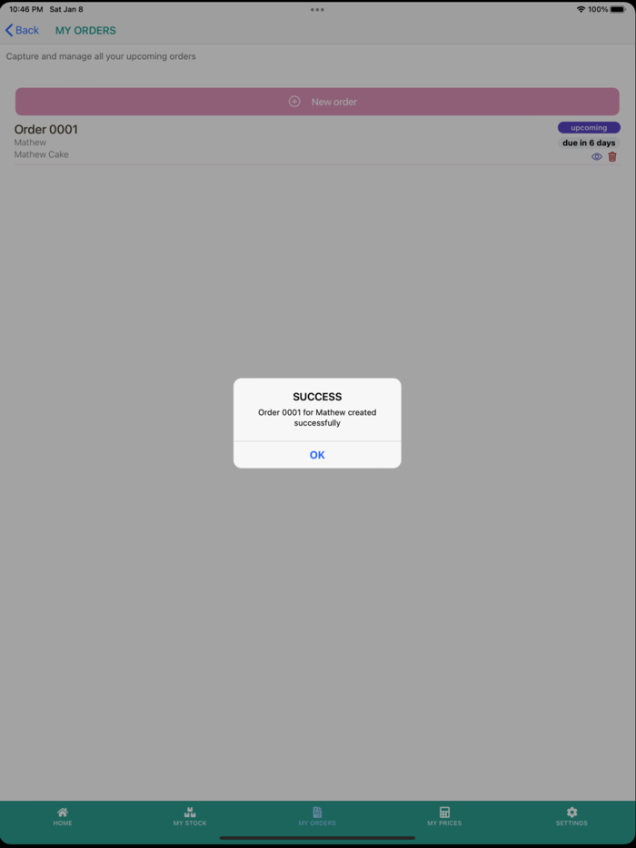 Bakers Pricing Calculator