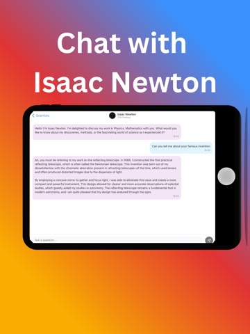 Famous Scientist AI Chatbot iPad screenshot