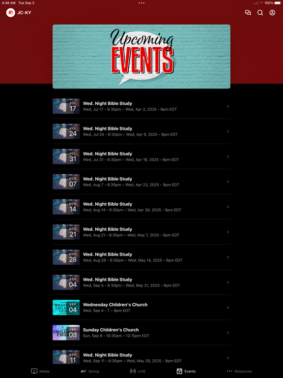 Journey Church - KY iPad screenshot 3 - Education app