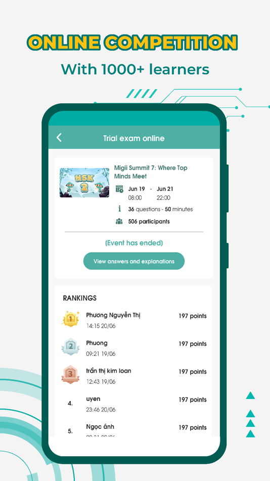 #6. Migii: HSK practice test 1-6 (iOS) By: Linh Nguyen