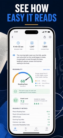 Reading Time Word Counter iPhone screenshot