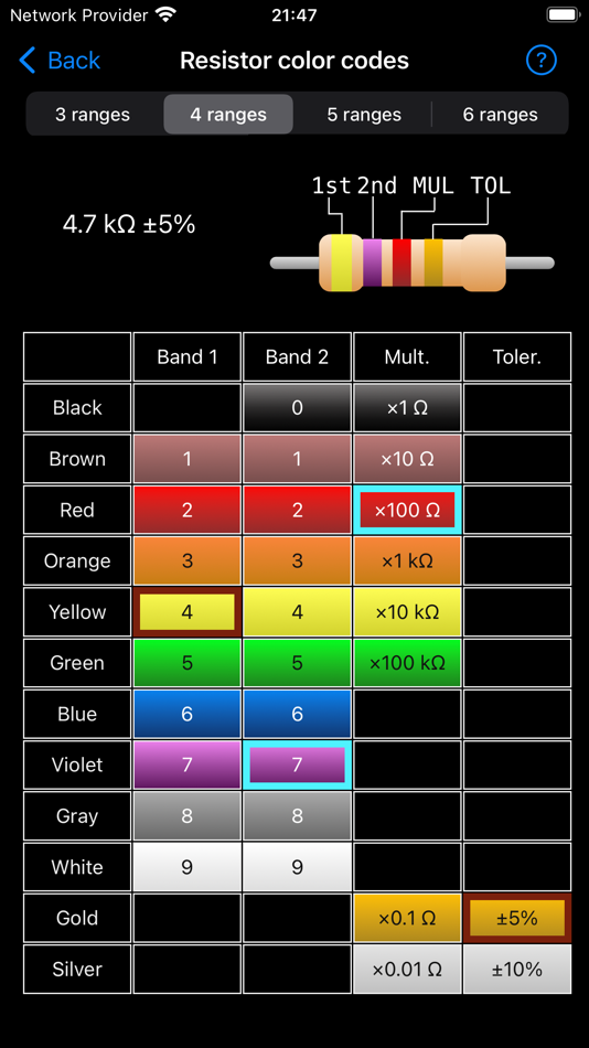 #10. Electronic Component Codes Pro (iOS) Ved: ALG Software Lab