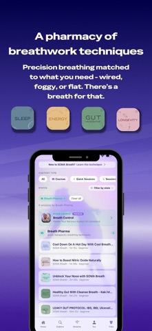 SOMA Breath: Guided Breathwork iPhone screenshot