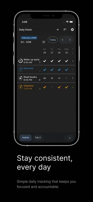 Daily Check: Routine Tracker screenshot 2