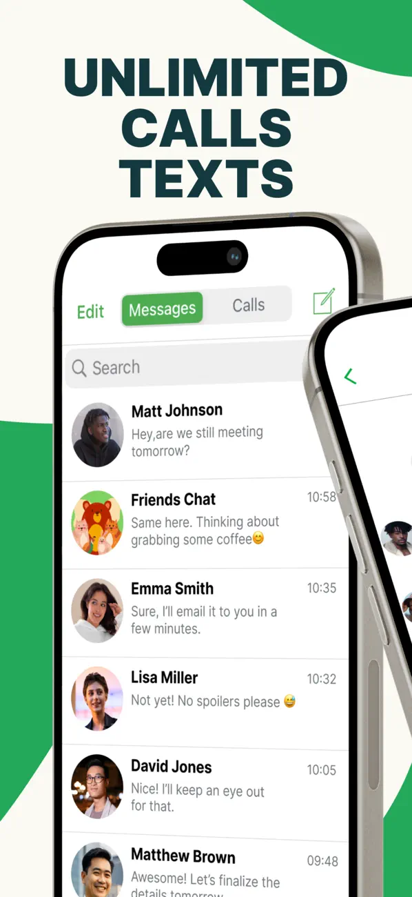 Screenshot #2 pour textPlus: Texte Illimité+Appel
