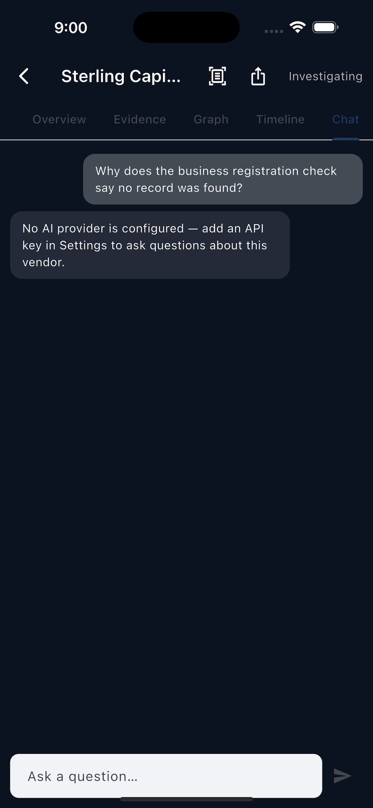 Screenshot 3 of VendorAI: Vendor Risk Check