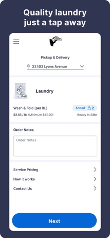 Laundry Butler For You app screenshot 1