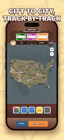Ticket to Dice - Trains Tracks iPhone screenshot