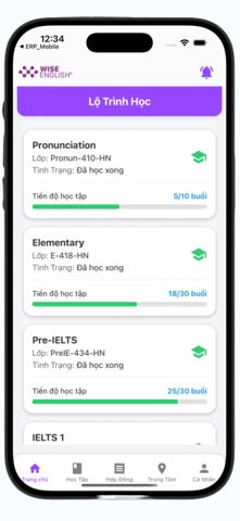 ERP WISEENGLISH screenshot