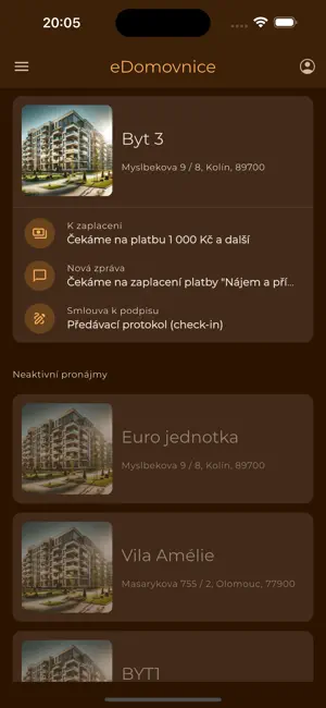 eDomovnice - nájemce screenshot 1