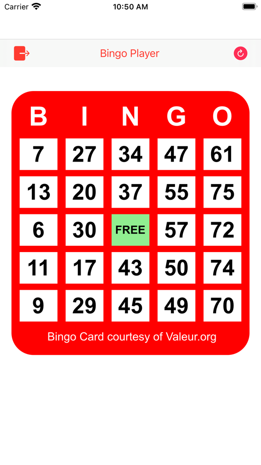#2. Play Bingo (iOS) Podle: H Valeur