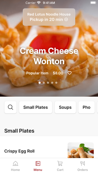 Red Lotus Noodle House iPhone screenshot 2 - Food & Drink app