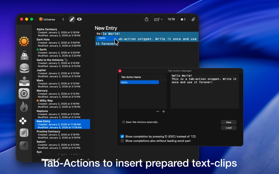 #7. Note-C (macOS) Podle: Xelaton Software