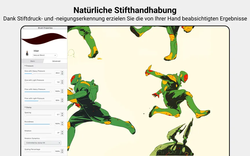 Screenshot von Sketchbook Pro auf dem iPhone 6