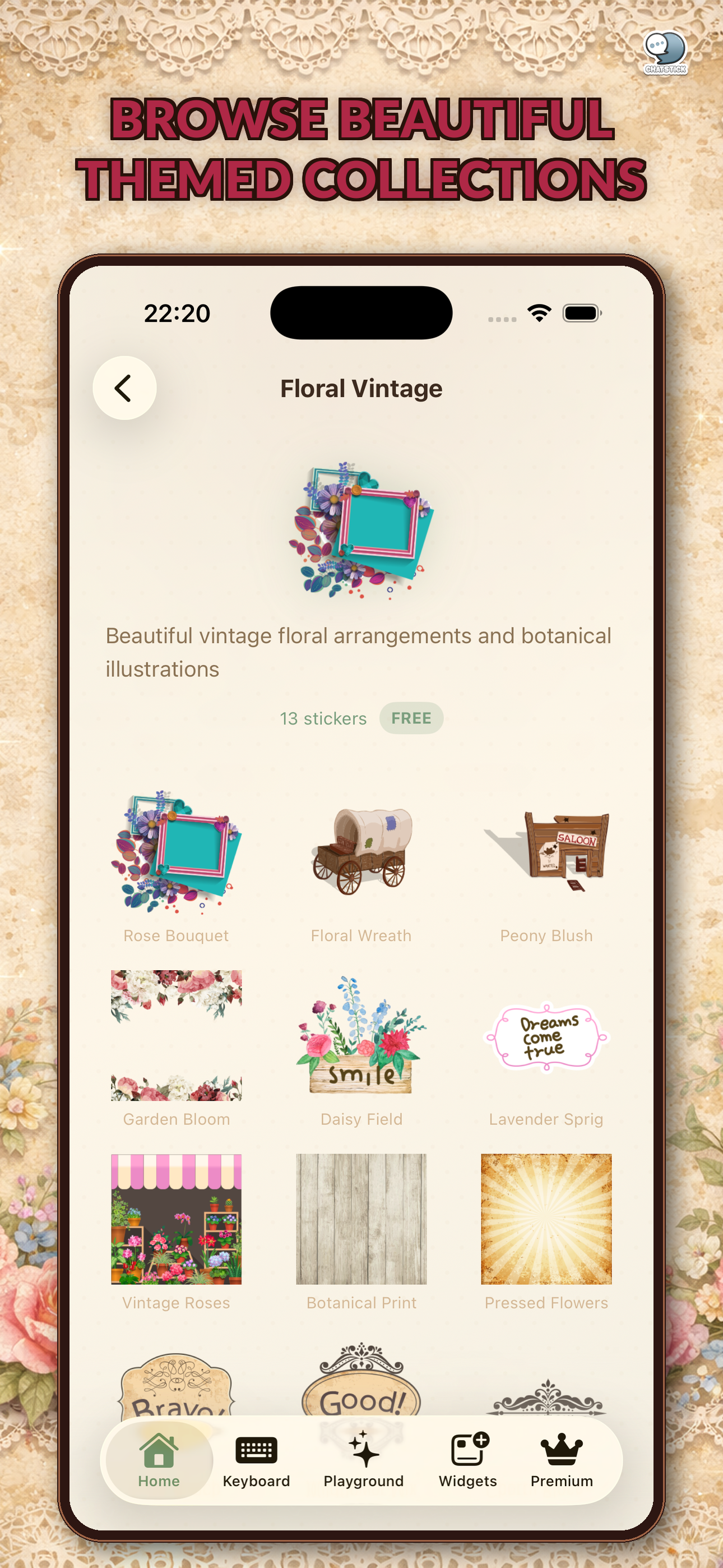 Vintage Emoji Stickers by CS screenshot 4