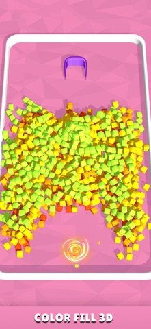 Collect Color Cubes Puzzle 3D Screenshot 3 of 5