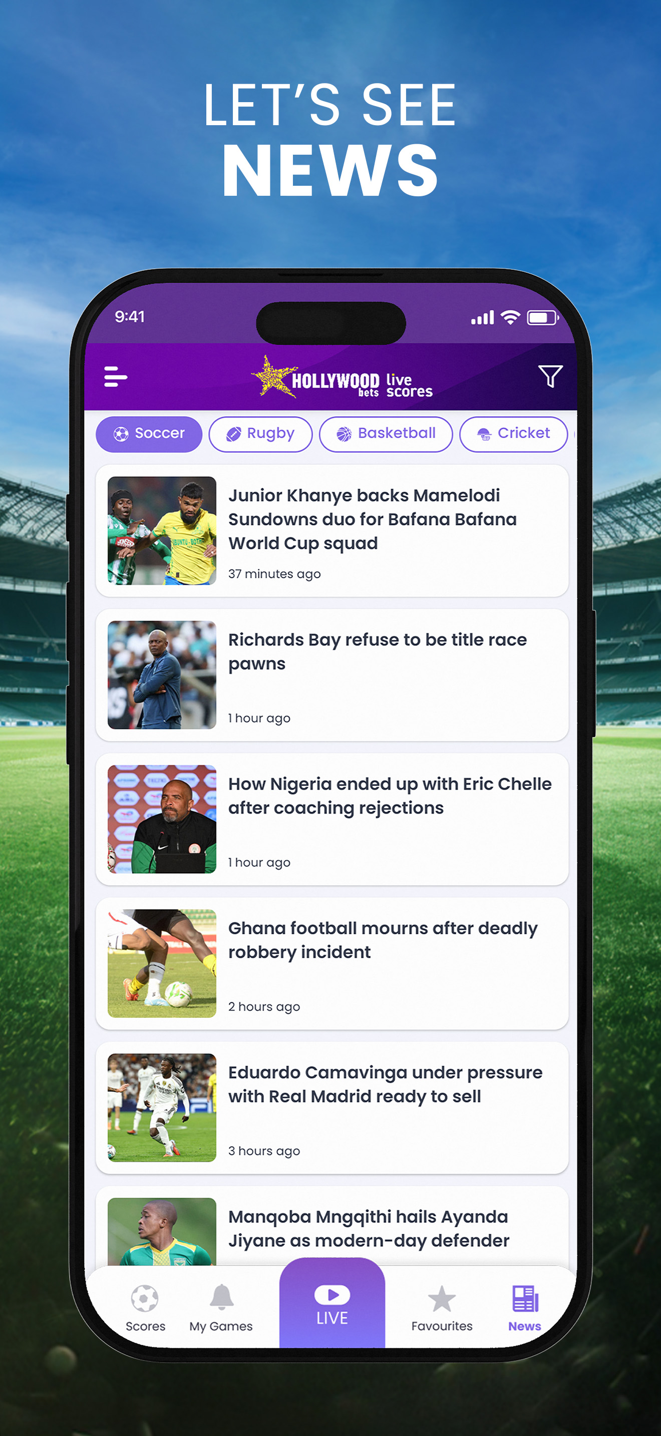 Hollywoodbets Live Scores screenshot 8