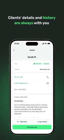 Fount: AI Lead Generation iPhone screenshot