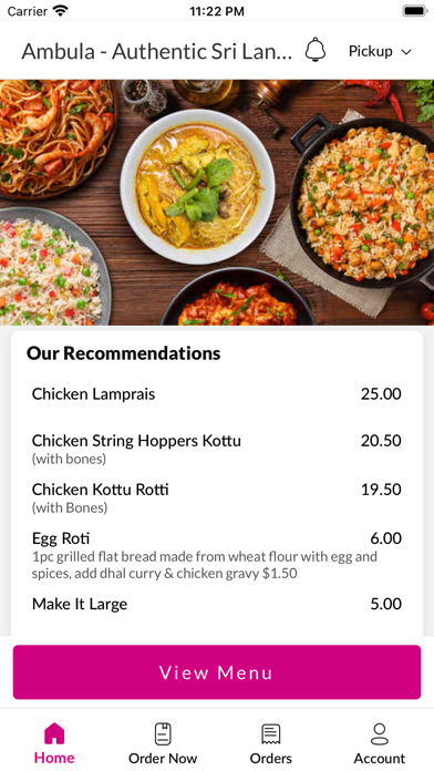 Ambula Sri Lankan Cuisine Screenshot