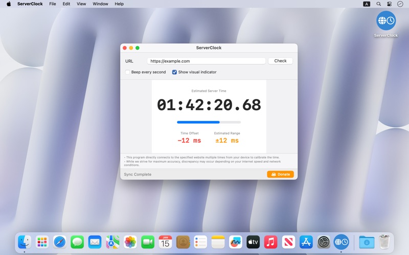 ServerClock - Real Server Time screenshot