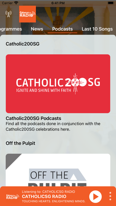 CatholicSG Radio Screenshot