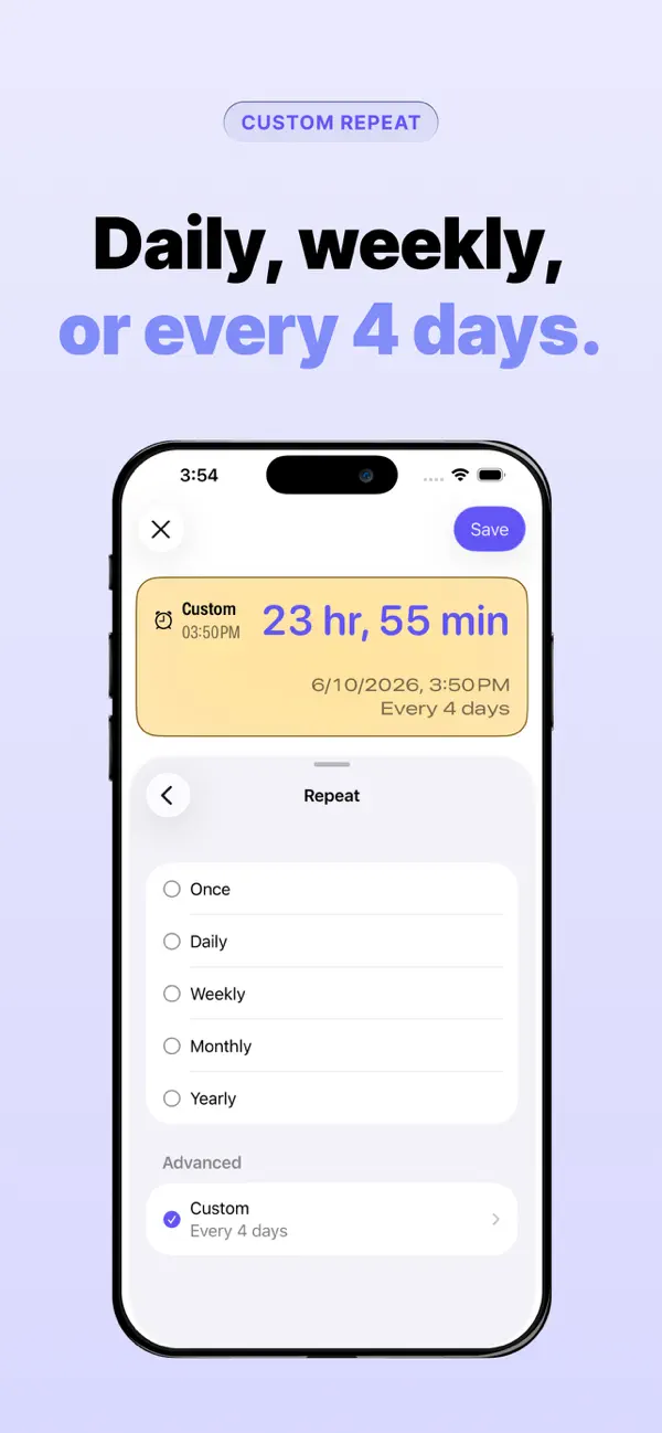 #4. DintAlarm - Custom Alarm (iOS) Por: 春明 张