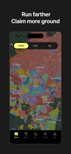 Скриншот KYRO: Run & Claim Territory на iPhone 2