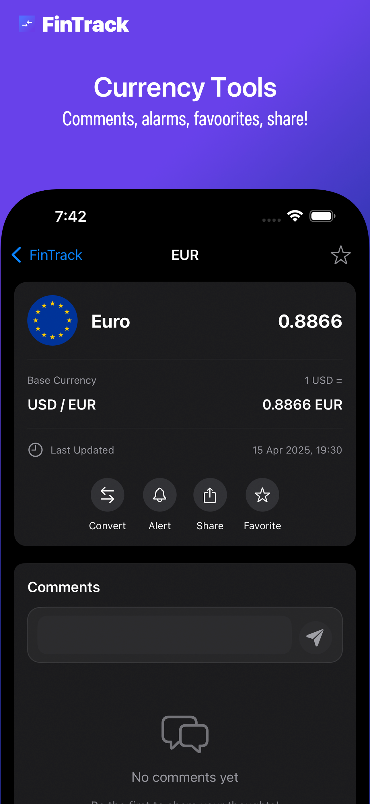 FinTrack: Currency Converter