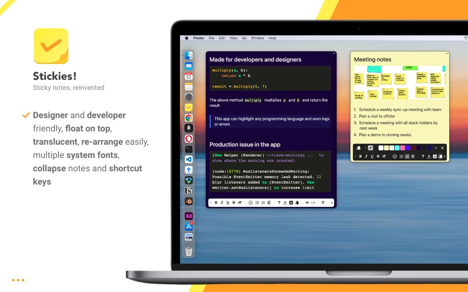 #2. Stickies - Sticky notes app (macOS) 由: ASHVIN SUTHAR