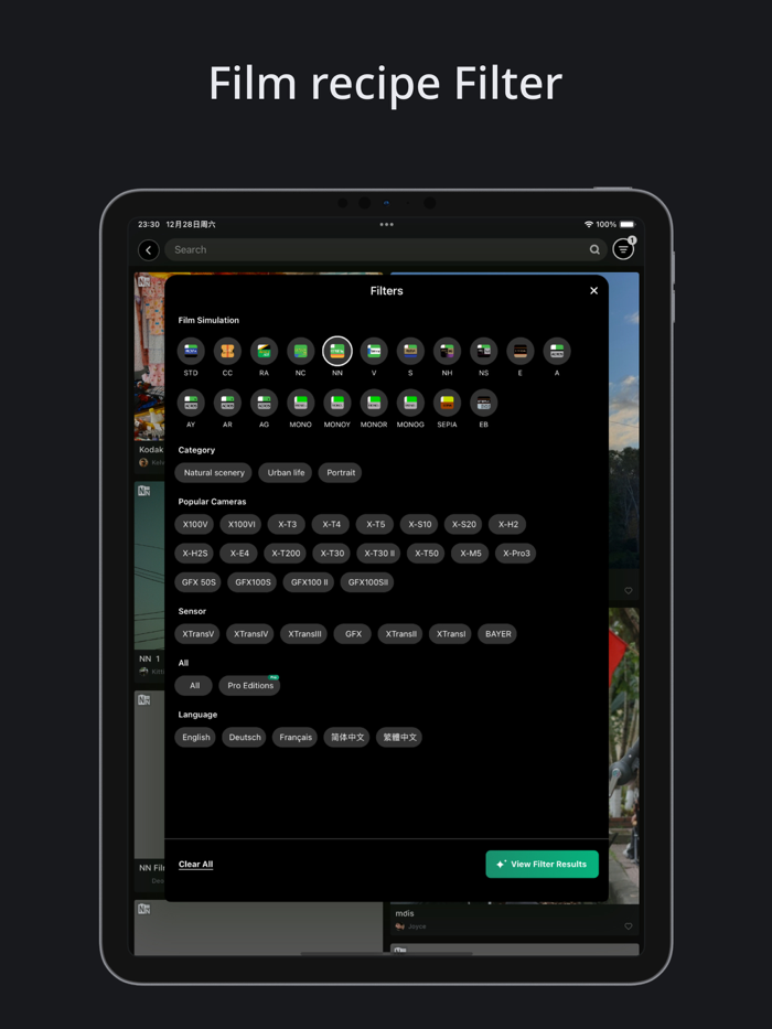 FujiStyle - Film Recipes Frame