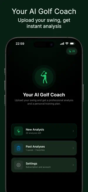 GolfSwing - Ai analyser screenshot 1