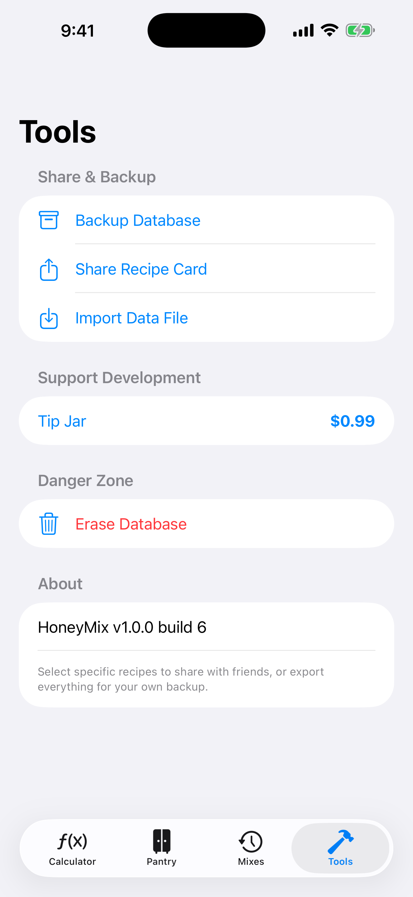 Honey Mix Recipe Calculator