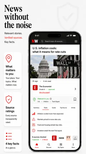 NewsWall: News Without Noise screenshot 1