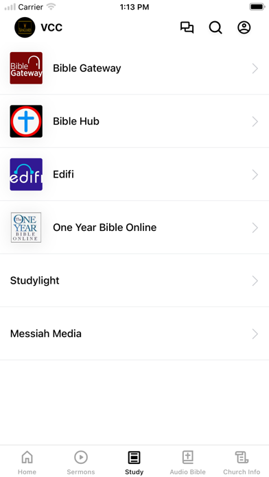Vanguard Community Church Screenshot