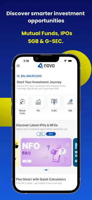 NOVO - MF, IPO, G-Sec, SGB screenshot 1