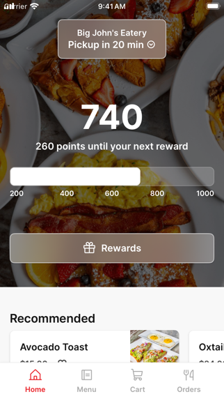 Big John's Eatery iPhone screenshot 1 - Food & Drink app