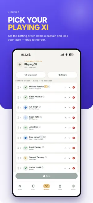 Cric Captain: Team Manager screenshot 2