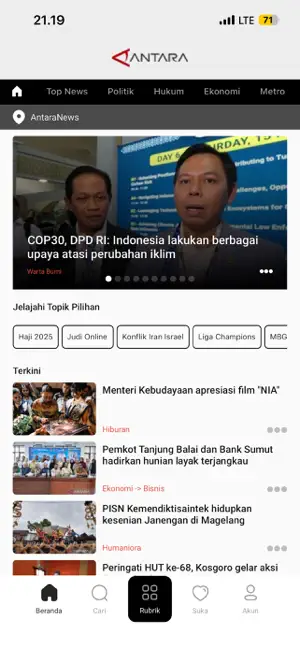 Antaranews screenshot 2