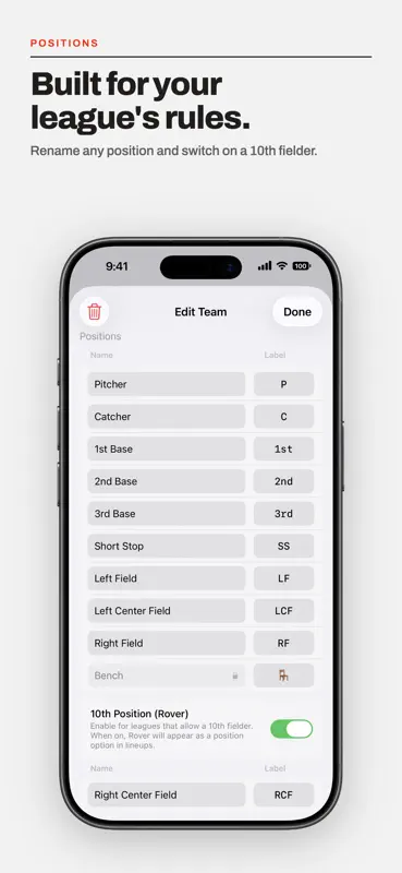 Lineup Manager+ screenshot 9 of 10