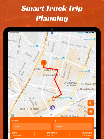 TruckMap : Truck GPS Routes iPad screenshot