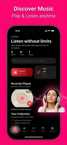 JoyBidy FM Offline Music&Beat iPhone screenshot 1