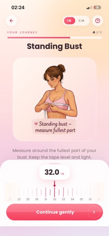 Bra Size Fit Calculator screenshot